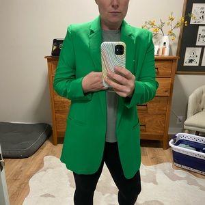 Oversized Kelly Green Blazer